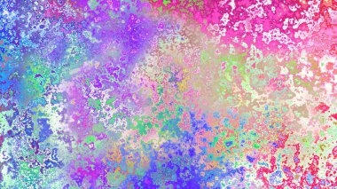 Soyut pas benzeri organik doku, canlı mermer renkler, paslanmış metal yüzey etkisi ve anlamlı kaotik desen.