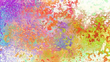 Soyut pas benzeri organik doku, canlı mermer renkler, paslanmış metal yüzey etkisi ve anlamlı kaotik desen.