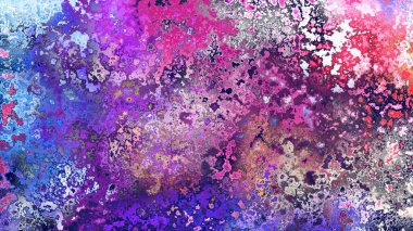 Soyut pas benzeri organik doku, canlı mermer renkler, paslanmış metal yüzey etkisi ve anlamlı kaotik desen.