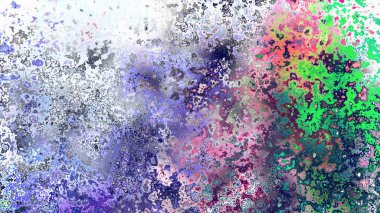 Soyut pas benzeri organik doku, canlı mermer renkler, paslanmış metal yüzey etkisi ve anlamlı kaotik desen.