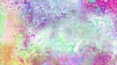 Soyut pas benzeri organik doku, canlı mermer renkler, paslanmış metal yüzey etkisi ve anlamlı kaotik desen.