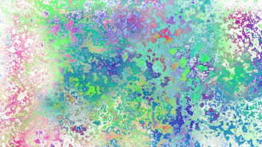 Soyut pas benzeri organik doku, canlı mermer renkler, paslanmış metal yüzey etkisi ve anlamlı kaotik desen.