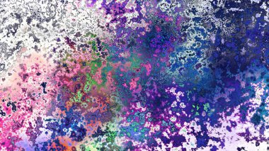 Soyut pas benzeri organik doku, canlı mermer renkler, paslanmış metal yüzey etkisi ve anlamlı kaotik desen.