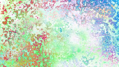 Soyut pas benzeri organik doku, canlı mermer renkler, paslanmış metal yüzey etkisi ve anlamlı kaotik desen.