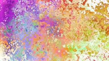 Soyut pas benzeri organik doku, canlı mermer renkler, paslanmış metal yüzey etkisi ve anlamlı kaotik desen.