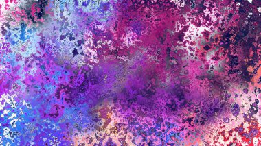 Soyut pas benzeri organik doku, canlı mermer renkler, paslanmış metal yüzey etkisi ve anlamlı kaotik desen.