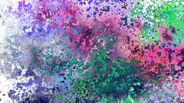 Soyut pas benzeri organik doku, canlı mermer renkler, paslanmış metal yüzey etkisi ve anlamlı kaotik desen.