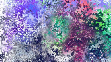 Soyut pas benzeri organik doku, canlı mermer renkler, paslanmış metal yüzey etkisi ve anlamlı kaotik desen.