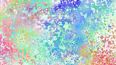 Soyut pas benzeri organik doku, canlı mermer renkler, paslanmış metal yüzey etkisi ve anlamlı kaotik desen.