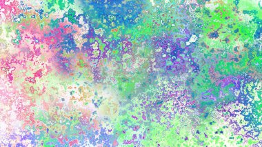 Soyut pas benzeri organik doku, canlı mermer renkler, paslanmış metal yüzey etkisi ve anlamlı kaotik desen.