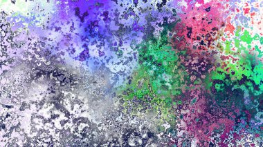 Soyut pas benzeri organik doku, canlı mermer renkler, paslanmış metal yüzey etkisi ve anlamlı kaotik desen.