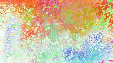 Soyut pas benzeri organik doku, canlı mermer renkler, paslanmış metal yüzey etkisi ve anlamlı kaotik desen.