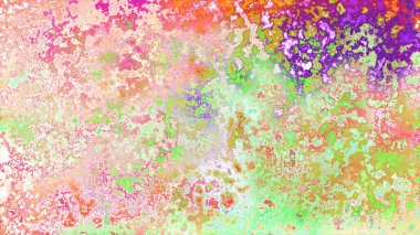 Soyut pas benzeri organik doku, canlı mermer renkler, paslanmış metal yüzey etkisi ve anlamlı kaotik desen.