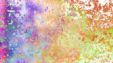 Soyut pas benzeri organik doku, canlı mermer renkler, paslanmış metal yüzey etkisi ve anlamlı kaotik desen.