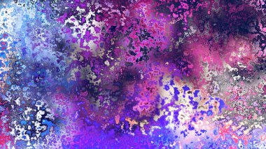 Soyut pas benzeri organik doku, canlı mermer renkler, paslanmış metal yüzey etkisi ve anlamlı kaotik desen.