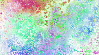 Soyut pas benzeri organik doku, canlı mermer renkler, paslanmış metal yüzey etkisi ve anlamlı kaotik desen.