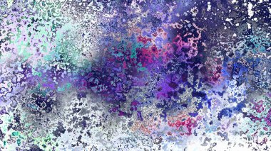 Soyut pas benzeri organik doku, canlı mermer renkler, paslanmış metal yüzey etkisi ve anlamlı kaotik desen.