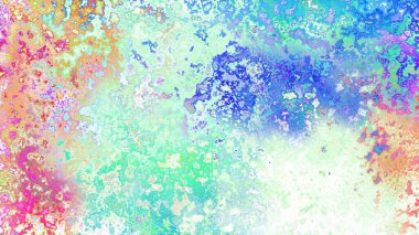 Soyut pas benzeri organik doku, canlı mermer renkler, paslanmış metal yüzey etkisi ve anlamlı kaotik desen.