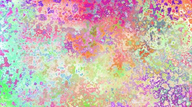 Soyut pas benzeri organik doku, canlı mermer renkler, paslanmış metal yüzey etkisi ve anlamlı kaotik desen.