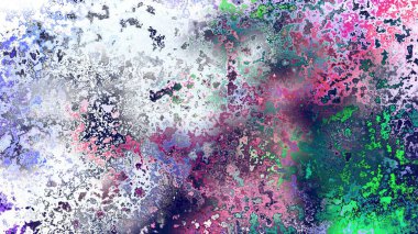 Soyut pas benzeri organik doku, canlı mermer renkler, paslanmış metal yüzey etkisi ve anlamlı kaotik desen.