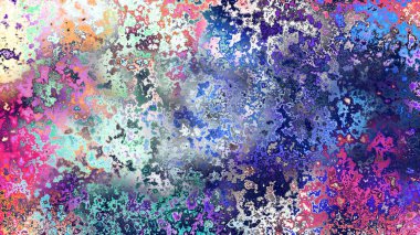 Soyut pas benzeri organik doku, canlı mermer renkler, paslanmış metal yüzey etkisi ve anlamlı kaotik desen.