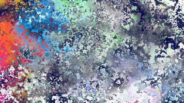 Soyut pas benzeri organik doku, canlı mermer renkler, paslanmış metal yüzey etkisi ve anlamlı kaotik desen.