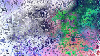 Soyut pas benzeri organik doku, canlı mermer renkler, paslanmış metal yüzey etkisi ve anlamlı kaotik desen.