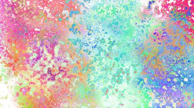 Soyut pas benzeri organik doku, canlı mermer renkler, paslanmış metal yüzey etkisi ve anlamlı kaotik desen.