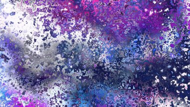 Soyut pas benzeri organik doku, canlı mermer renkler, paslanmış metal yüzey etkisi ve anlamlı kaotik desen.