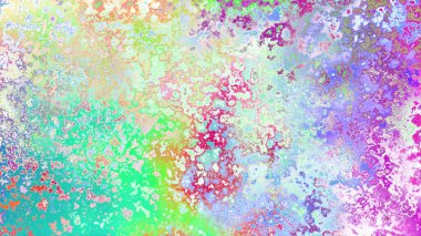 Soyut pas benzeri organik doku, canlı mermer renkler, paslanmış metal yüzey etkisi ve anlamlı kaotik desen.