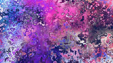 Soyut pas benzeri organik doku, canlı mermer renkler, paslanmış metal yüzey etkisi ve anlamlı kaotik desen.