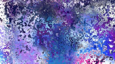 Soyut pas benzeri organik doku, canlı mermer renkler, paslanmış metal yüzey etkisi ve anlamlı kaotik desen.