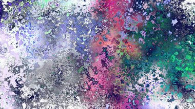 Soyut pas benzeri organik doku, canlı mermer renkler, paslanmış metal yüzey etkisi ve anlamlı kaotik desen.