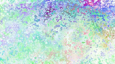 Soyut pas benzeri organik doku, canlı mermer renkler, paslanmış metal yüzey etkisi ve anlamlı kaotik desen.