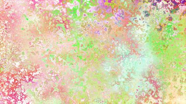 Soyut pas benzeri organik doku, canlı mermer renkler, paslanmış metal yüzey etkisi ve anlamlı kaotik desen.