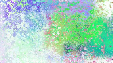 Soyut pas benzeri organik doku, canlı mermer renkler, paslanmış metal yüzey etkisi ve anlamlı kaotik desen.