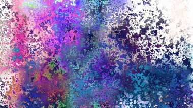 Soyut pas benzeri organik doku, canlı mermer renkler, paslanmış metal yüzey etkisi ve anlamlı kaotik desen.