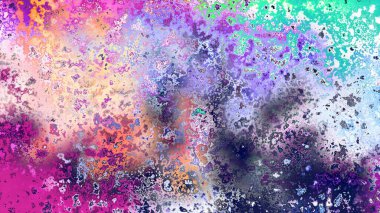 Soyut pas benzeri organik doku, canlı mermer renkler, paslanmış metal yüzey etkisi ve anlamlı kaotik desen.