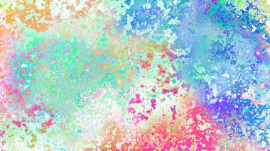 Soyut pas benzeri organik doku, canlı mermer renkler, paslanmış metal yüzey etkisi ve anlamlı kaotik desen.