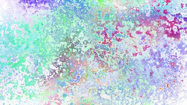 Soyut pas benzeri organik doku, canlı mermer renkler, paslanmış metal yüzey etkisi ve anlamlı kaotik desen.