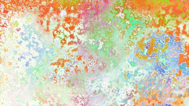 Soyut pas benzeri organik doku, canlı mermer renkler, paslanmış metal yüzey etkisi ve anlamlı kaotik desen.