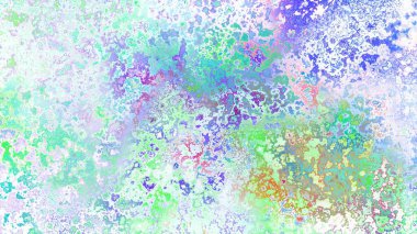 Soyut pas benzeri organik doku, canlı mermer renkler, paslanmış metal yüzey etkisi ve anlamlı kaotik desen.