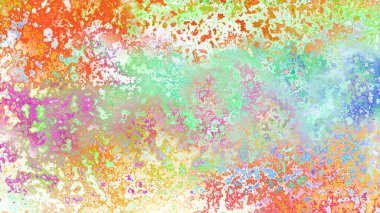 Soyut pas benzeri organik doku, canlı mermer renkler, paslanmış metal yüzey etkisi ve anlamlı kaotik desen.