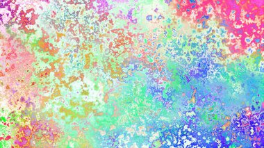 Soyut pas benzeri organik doku, canlı mermer renkler, paslanmış metal yüzey etkisi ve anlamlı kaotik desen.