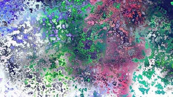 Soyut pas benzeri organik doku, canlı mermer renkler, paslanmış metal yüzey etkisi ve anlamlı kaotik desen.