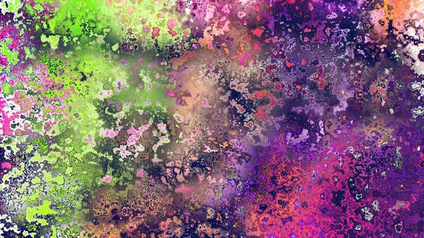 Soyut pas benzeri organik doku, canlı mermer renkler, paslanmış metal yüzey etkisi ve anlamlı kaotik desen.