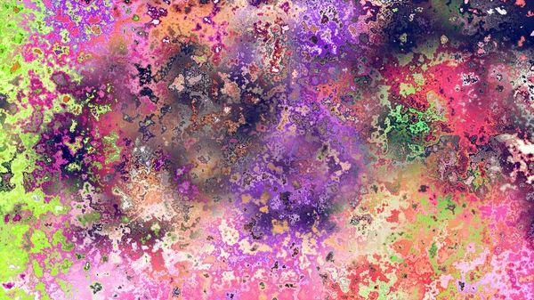 Soyut pas benzeri organik doku, canlı mermer renkler, paslanmış metal yüzey etkisi ve anlamlı kaotik desen.