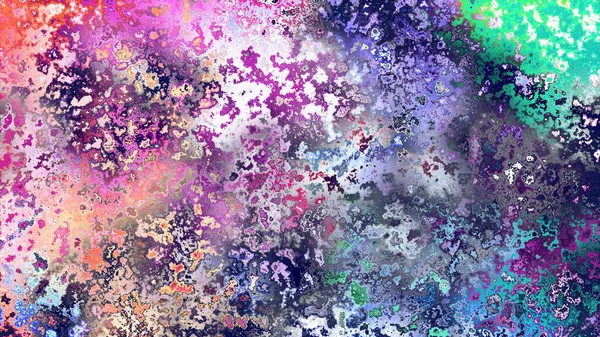 Soyut pas benzeri organik doku, canlı mermer renkler, paslanmış metal yüzey etkisi ve anlamlı kaotik desen.