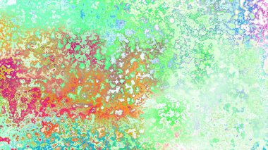 Soyut pas benzeri organik doku, canlı mermer renkler, paslanmış metal yüzey etkisi ve anlamlı kaotik desen.