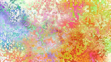 Soyut pas benzeri organik doku, canlı mermer renkler, paslanmış metal yüzey etkisi ve anlamlı kaotik desen.